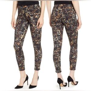 AG Adriano Goldschmied Farrah Ankle Skinny High Rise Jeans Untamed Camo Dark Ivy